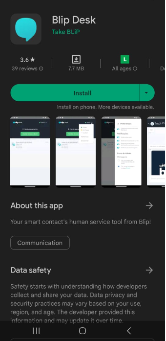 How to connect your own application through Portal – Blip