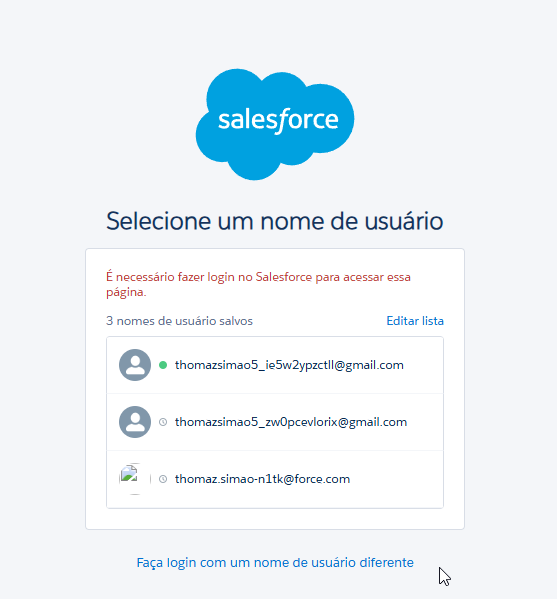 Tela de instalação do pacote no Salesforce com a opção Instalar para todos os usuários