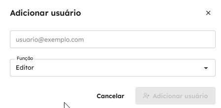 Formulário para incluir um novo membro na equipe