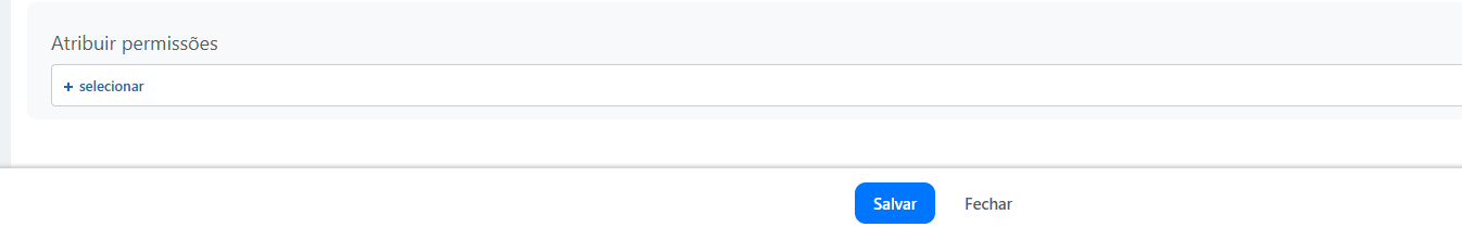 Lista de permissões do webhook no Bitrix24 com a opção CRM disponível