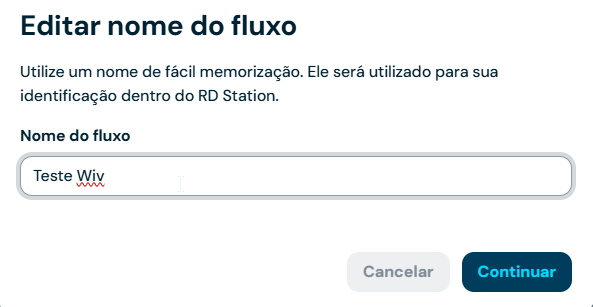 Definição do gatilho que inicia o fluxo de automação no RD Station Marketing