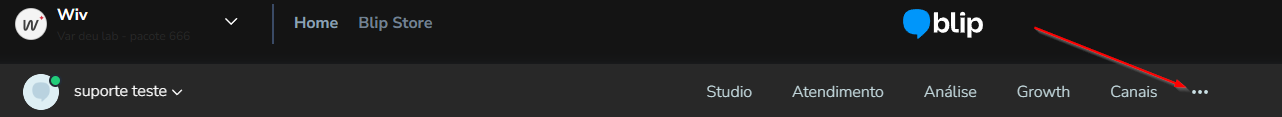 Tela de Configurações da extensão Braze na Blip