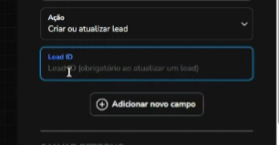 Campo Lead ID preenchido para atualizar um lead existente