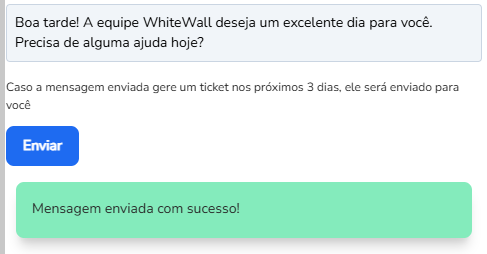 Prévia da mensagem na extensão com o botão Enviar