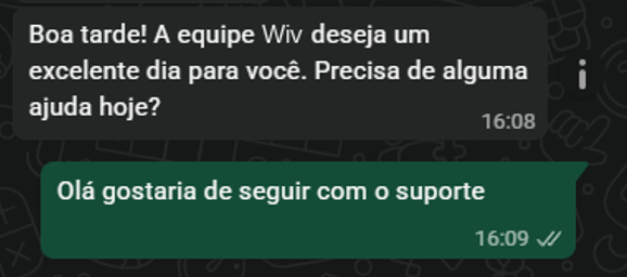 Resposta do cliente chegando ao agente que fez o disparo, dentro do Zendesk