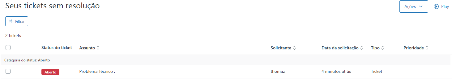 Ticket criado automaticamente no Zendesk a partir do transbordo do Blip Desk